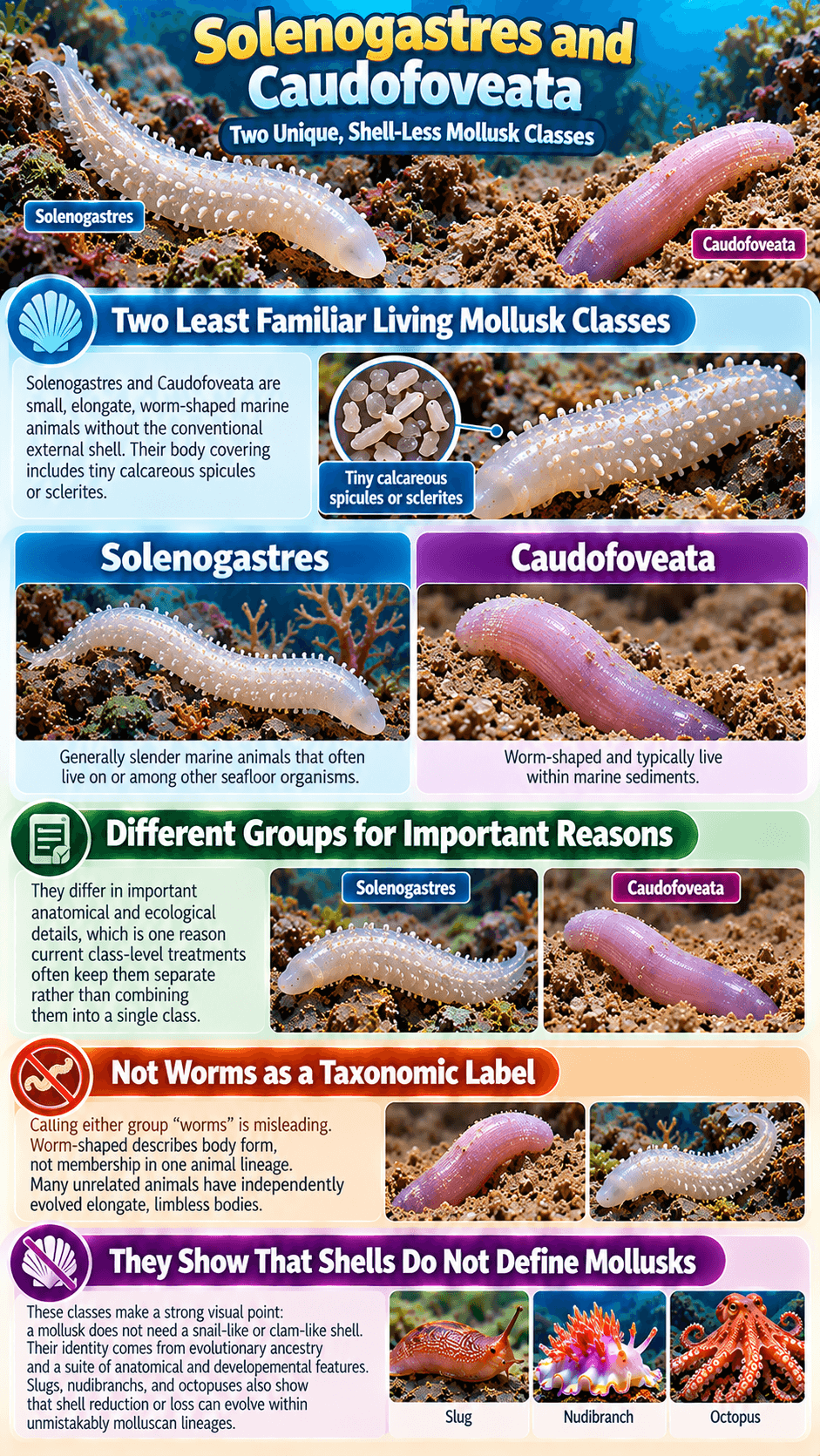 Solenogastres and Caudofoveata