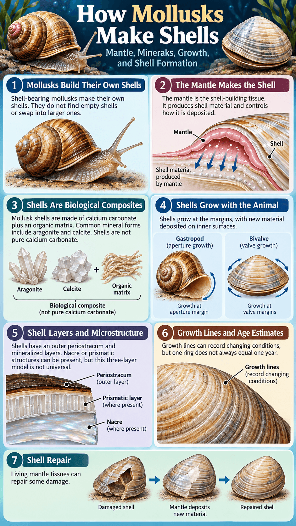 How Mollusks Make Shells