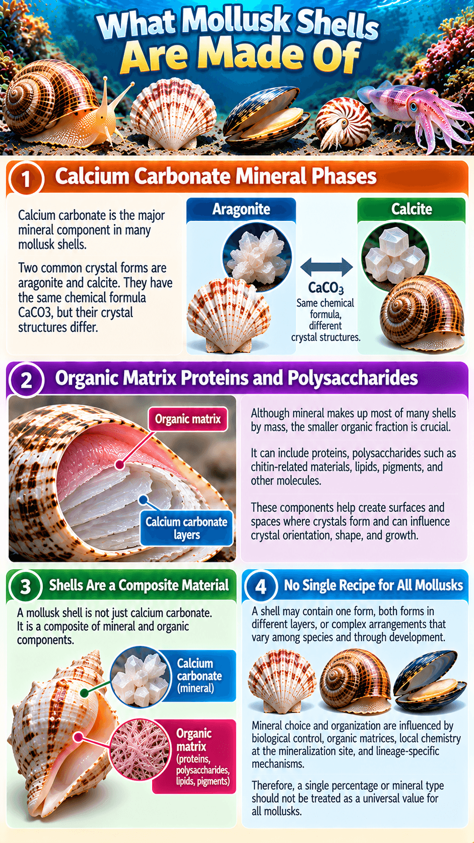 What Mollusk Shells Are Made Of