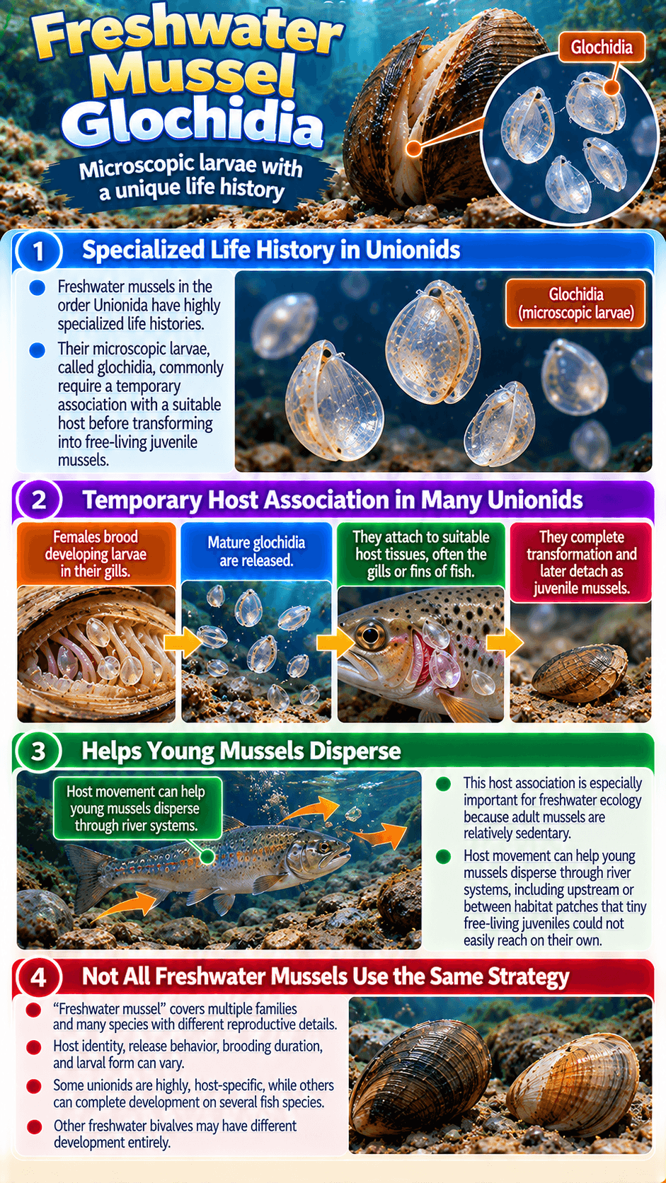 Freshwater Mussel Glochidia