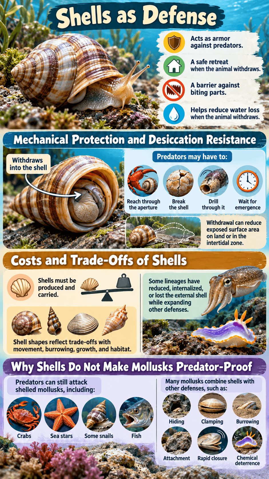 Shells as Defense