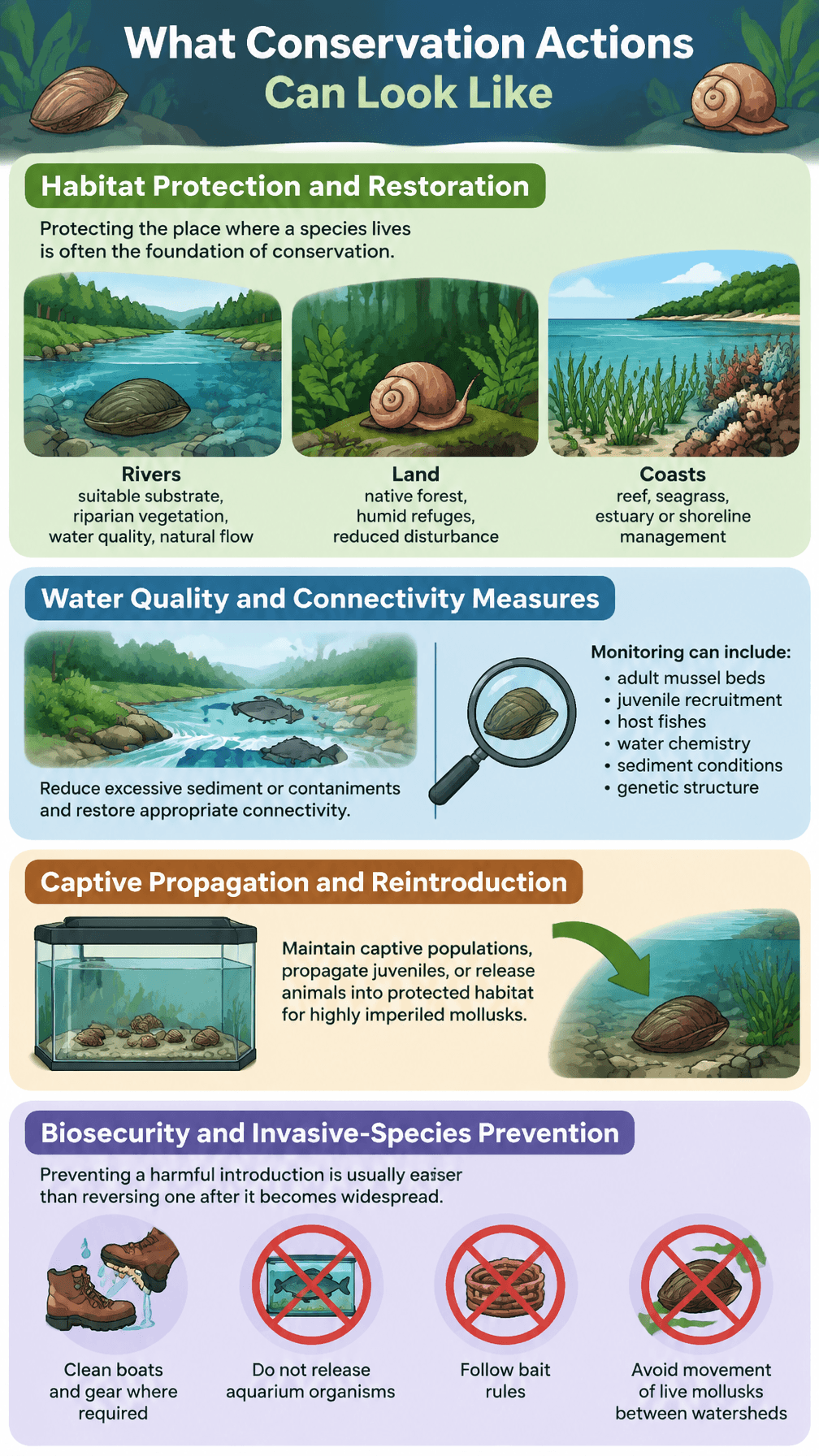 What Conservation Actions Can Look Like